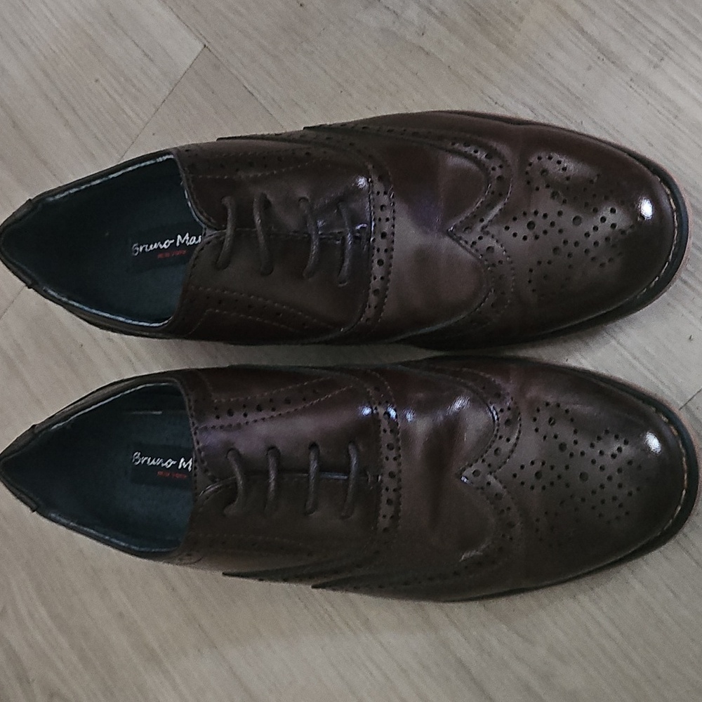 Bruno Marc Wingtip Dress Shoes, Size 4 Big Boys